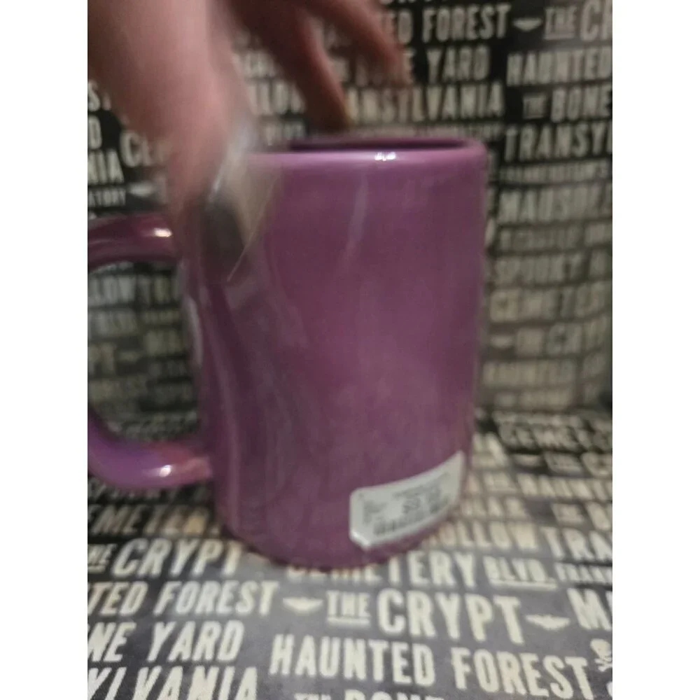 NWT Rae Dunn Purple Beware Halloween Coffee Mug